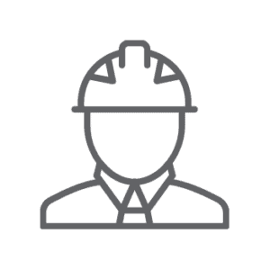 Icono de trabajador de la construcción