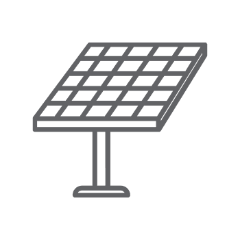 Icono de panel solar